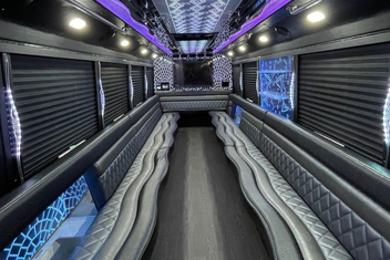 Fort Lauderdale Party Bus Interior