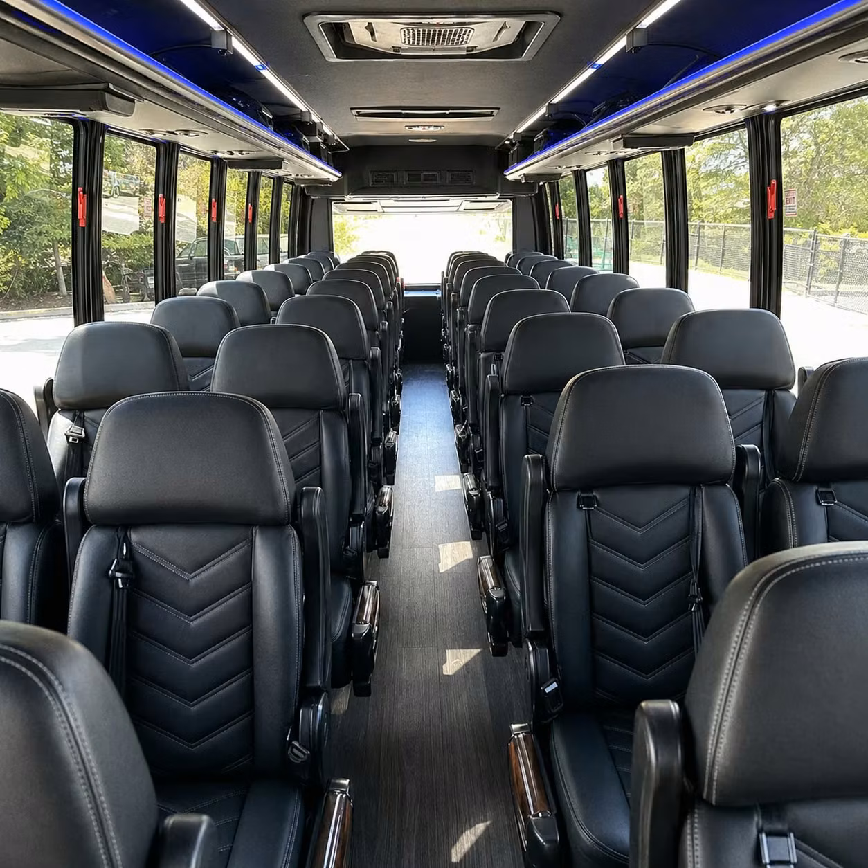 25 passenger minibus inside