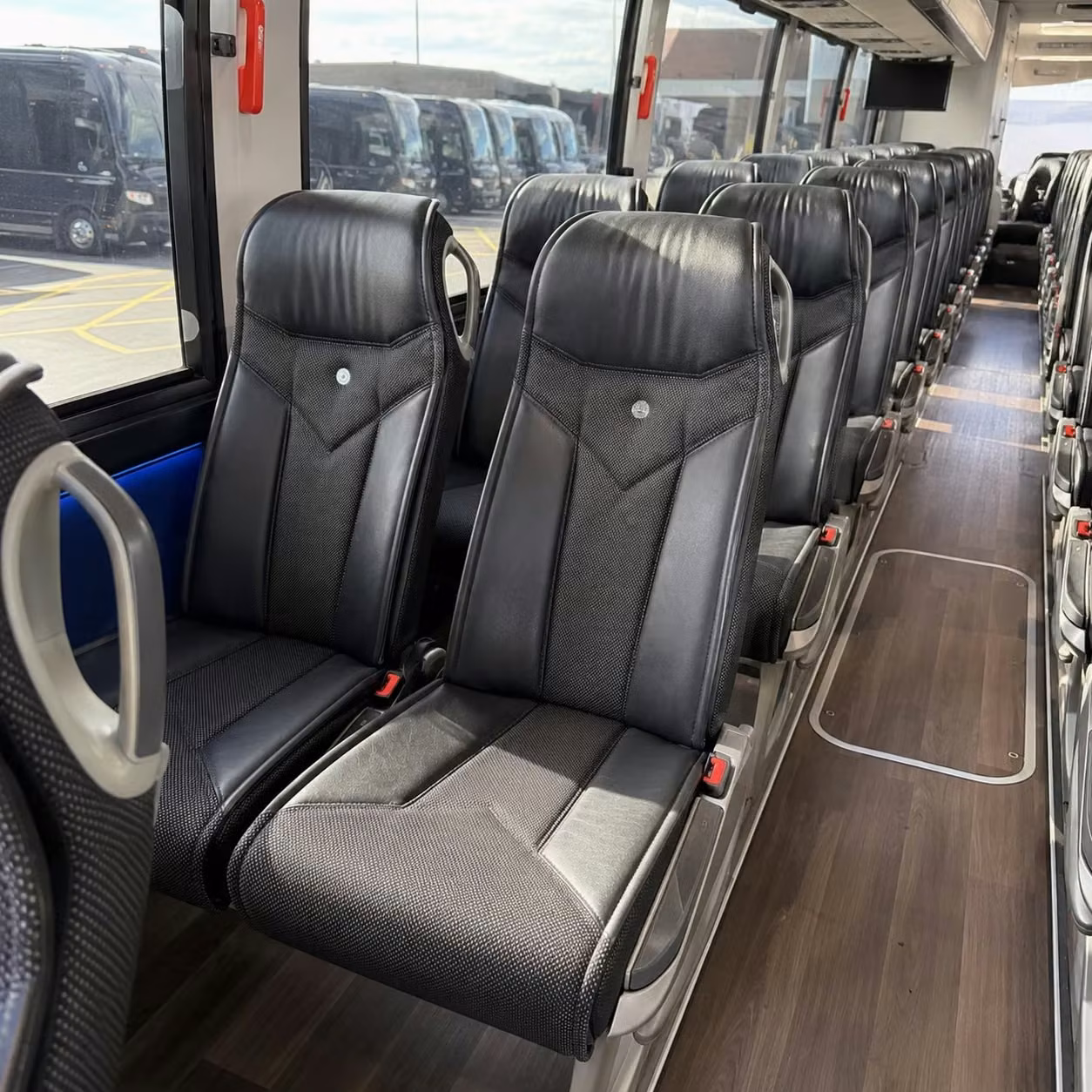 fort lauderdale charter bus interior